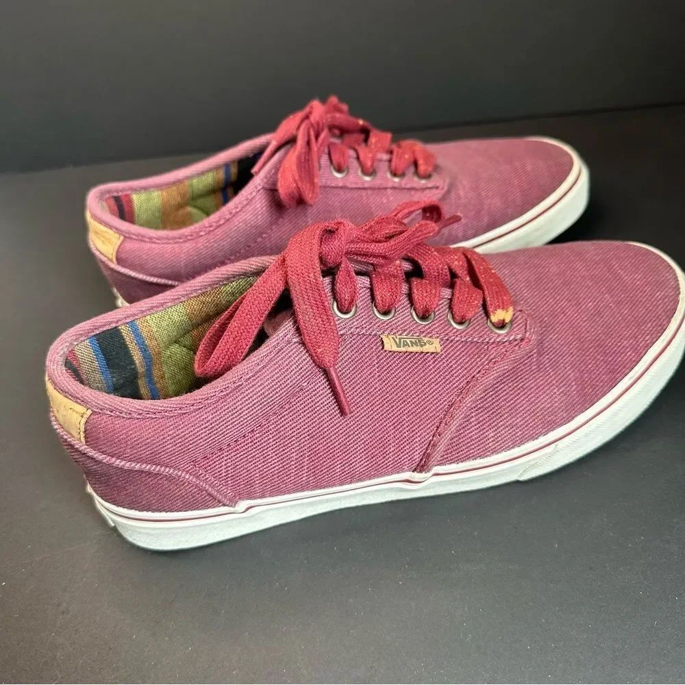 Vans Atwood Burgundy Sneakers Men’s Size 9